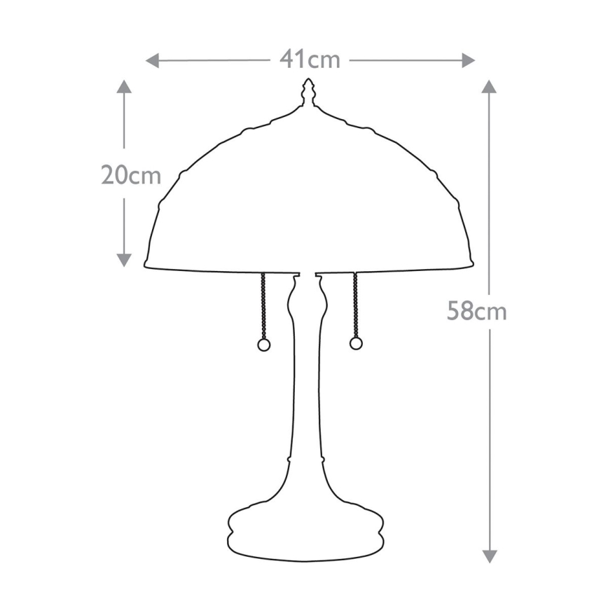 Quoizel - Table lamp KAMI 2xE27/60W/230V