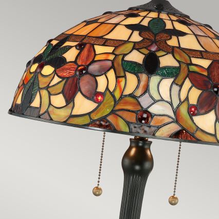 Quoizel - Tiffany KAMI Table Lamp 2xE27/60W/230V