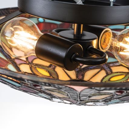 Quoizel - Tiffany LARISSA Ceiling Light 2xE27/40W/230V dia. 41.2 cm