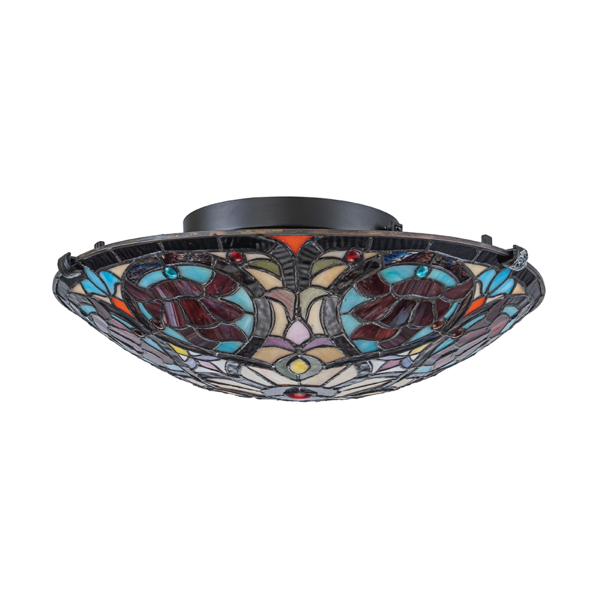 Quoizel - Tiffany LARISSA Ceiling Light 2xE27/40W/230V dia. 41.2 cm