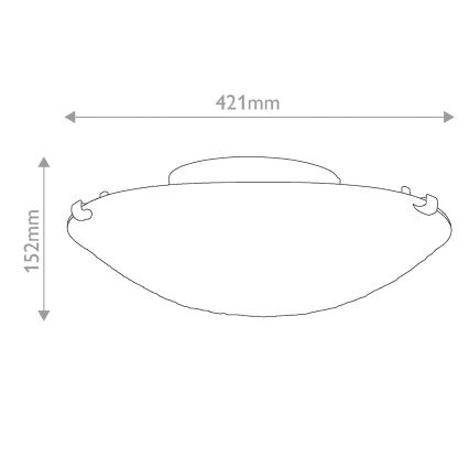 Quoizel - Tiffany LARISSA Ceiling Light 2xE27/40W/230V dia. 41.2 cm