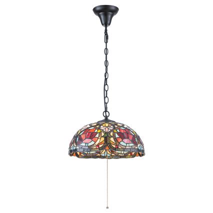 Quoizel - Tiffany LARISSA Chain-Hung Chandelier 3xE27/60W/230V Ø 38.5 cm