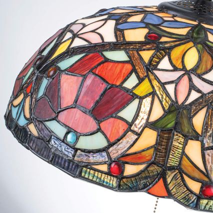 Quoizel - Tiffany LARISSA Chain-Hung Chandelier 3xE27/60W/230V Ø 38.5 cm