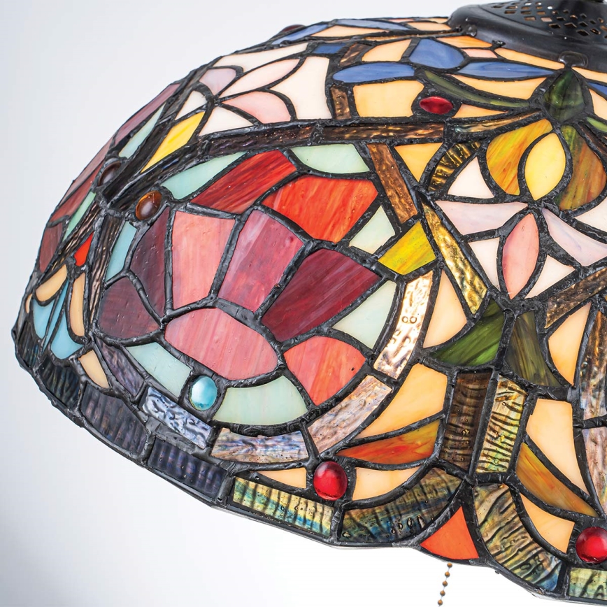 Quoizel - Tiffany LARISSA Chain-Hung Chandelier 3xE27/60W/230V Ø 38.5 cm