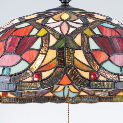 Quoizel - Tiffany LARISSA Chain-Hung Chandelier 3xE27/60W/230V Ø 38.5 cm