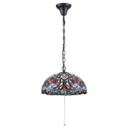 Quoizel - Tiffany LARISSA Chain-Hung Chandelier 3xE27/60W/230V Ø 38.5 cm