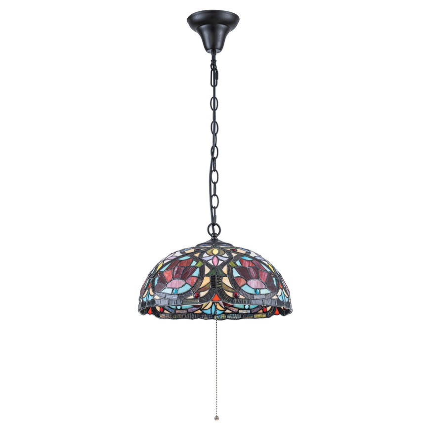 Quoizel - Tiffany LARISSA Chain-Hung Chandelier 3xE27/60W/230V Ø 38.5 cm