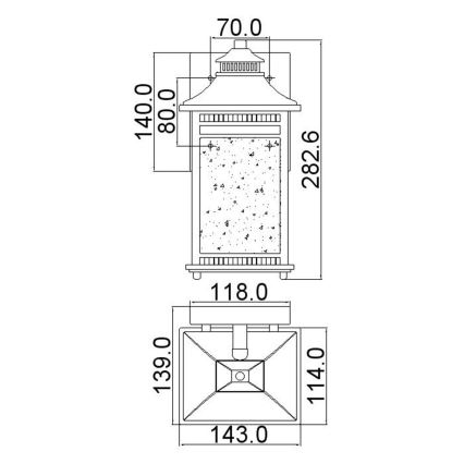 Quoizel - Outdoor wall light LIVINGSTON 1xE27/60W/230V IP44