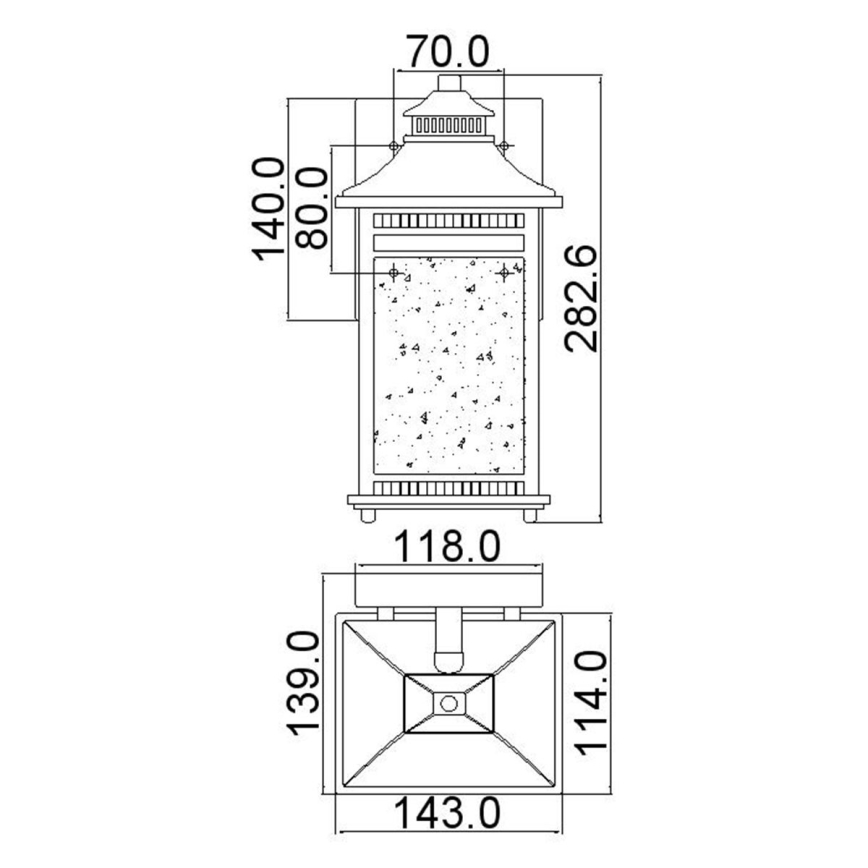 Quoizel - Outdoor wall light LIVINGSTON 1xE27/60W/230V IP44
