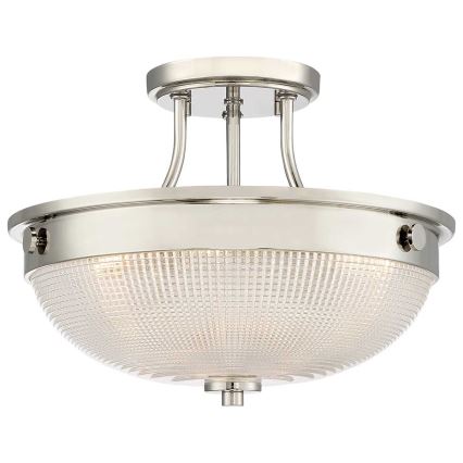 Quoizel - Surface-mounted chandelier MANTLE 2xE27/60W/230V shiny chrome
