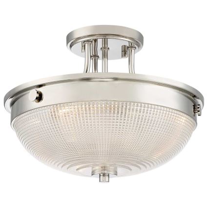 Quoizel - Surface-mounted chandelier MANTLE 2xE27/60W/230V shiny chrome