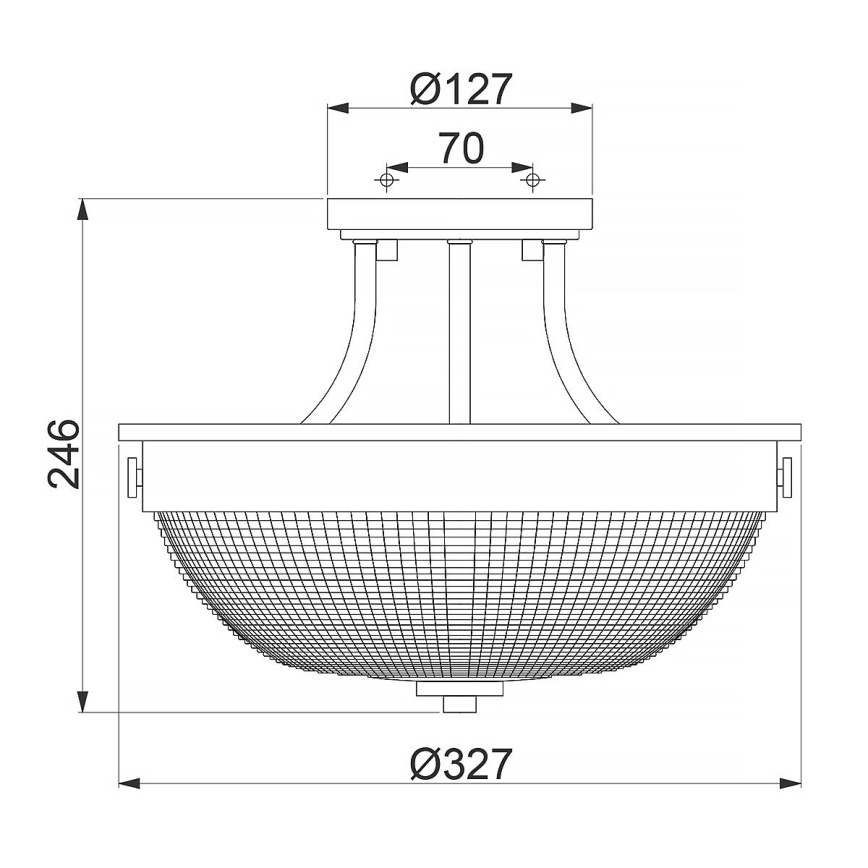 Quoizel - Surface-mounted chandelier MANTLE 2xE27/60W/230V shiny chrome