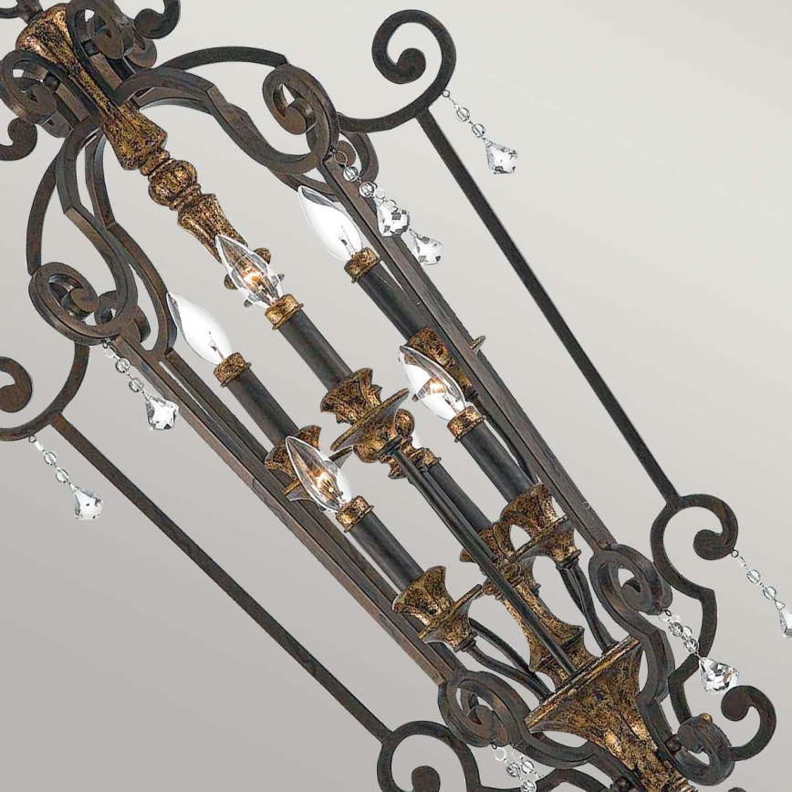 Quoizel - MARQUETTE Chain-Hung Chandelier 6xE14/60W/230V, Bronze