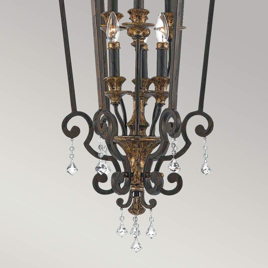 Quoizel - MARQUETTE Chain-Hung Chandelier 6xE14/60W/230V, Bronze