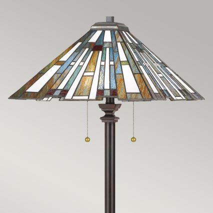 Quoizel - Tiffany MAYBECK Floor Lamp 2xE27/60W/230V