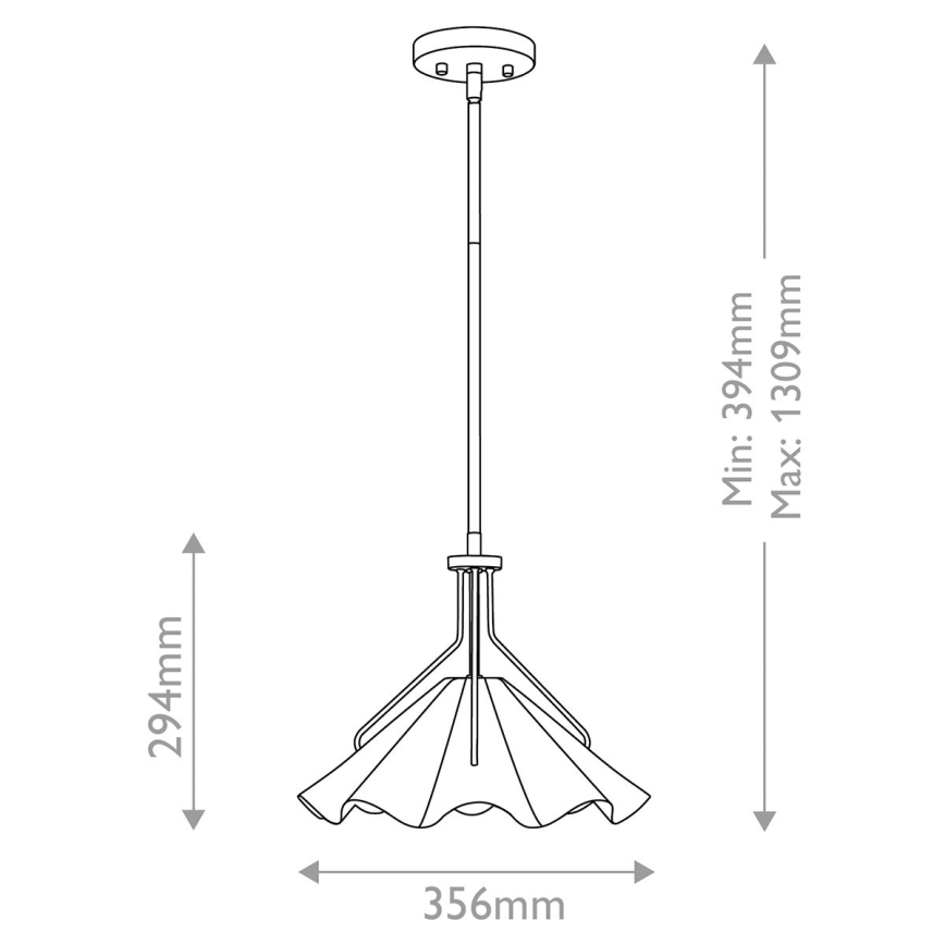 Quoizel - Chandelier on a pole MEJIA 1xE27/60W/230V d. 35,6 cm brass