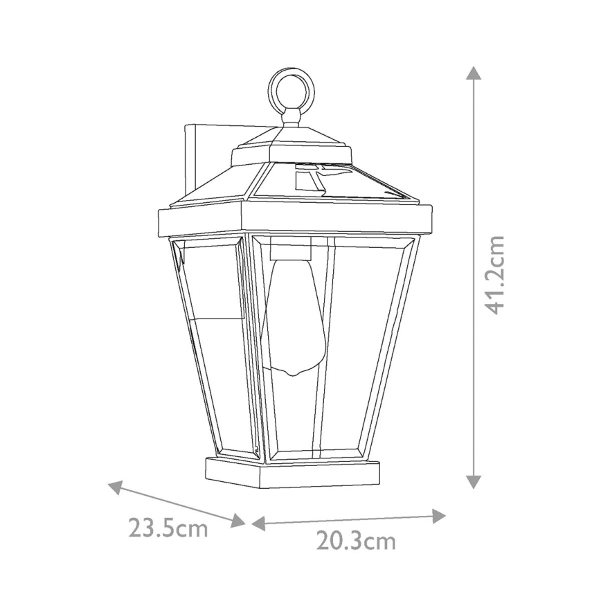 Quoizel - Outdoor wall light RAVINE 1xE27/60W/230V IP44 brown