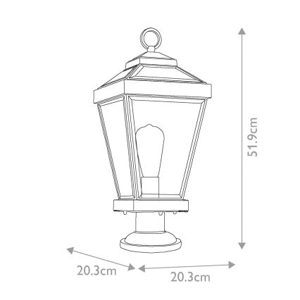 Quoizel - Outdoor lamp RAVINE 1xE27/60W/230V IP44 brown