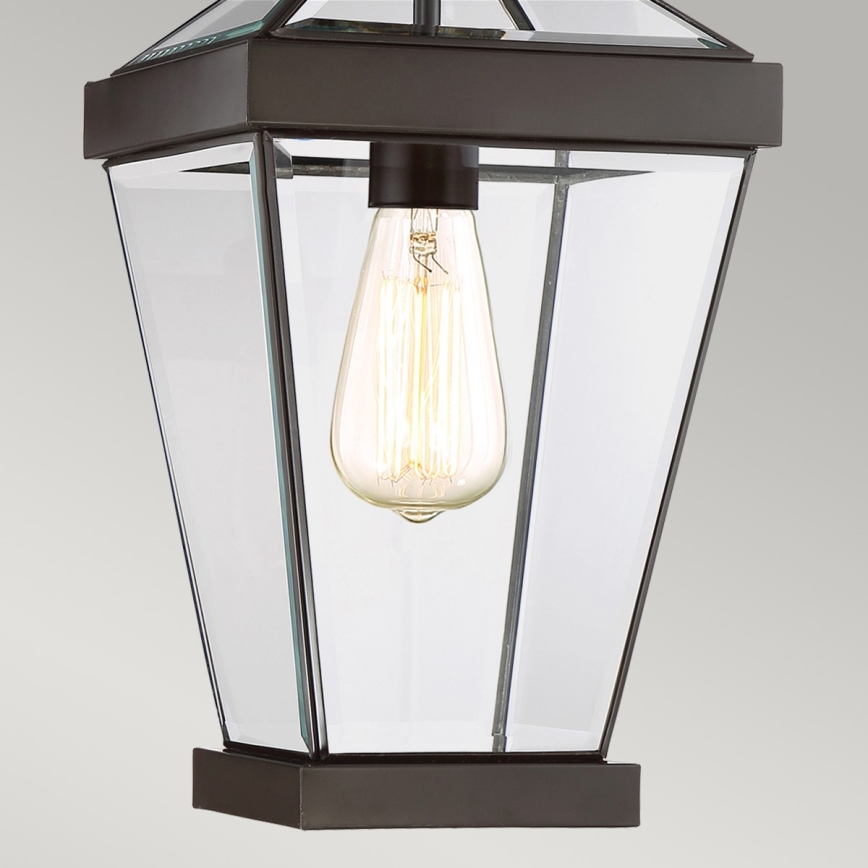 Quoizel - Outdoor chandelier on a chain RAVINE 1xE27/60W/230V IP23 brown