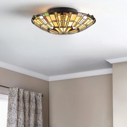 Quoizel - Ceiling light REED 2xE27/60W/230V d. 42 cm