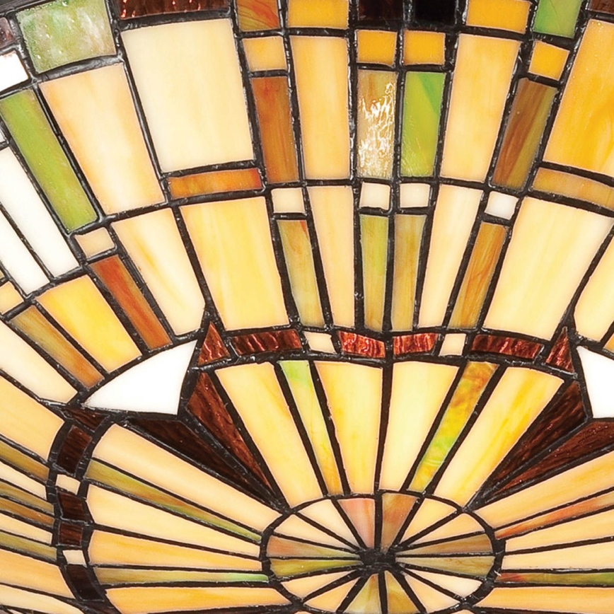 Quoizel - Tiffany REED Ceiling Light, 2× E27 (max. 60W), 230V, Ø 42 cm