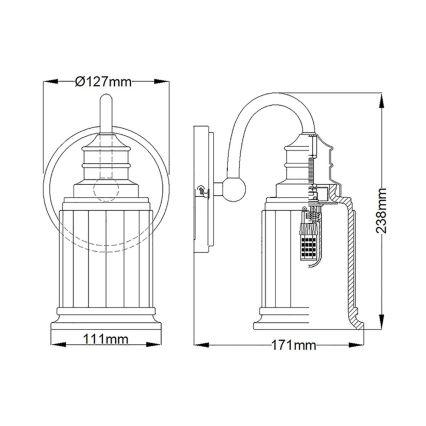 Quoizel - LED Bathroom wall light SWELL 1xG9/3W/230V IP44