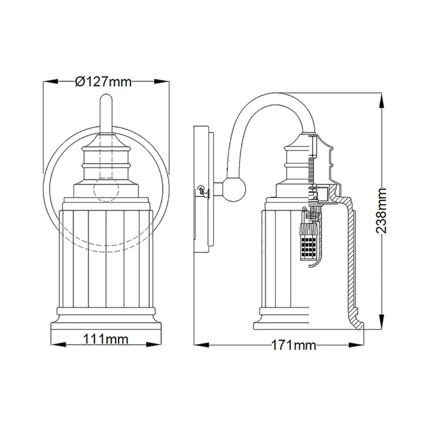 Quoizel - LED Bathroom wall light SWELL 1xG9/3W/230V IP44