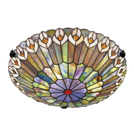 Quoizel - Tiffany WATKINS Ceiling Light 2xE27/60W/230V Ø 42 cm