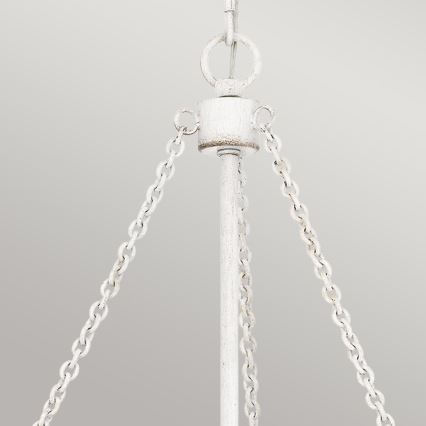 Quoizel - WAYLON Chain-Hung Chandelier, 4xE27/60W/230V, Ø 50.4 cm, Brown/White