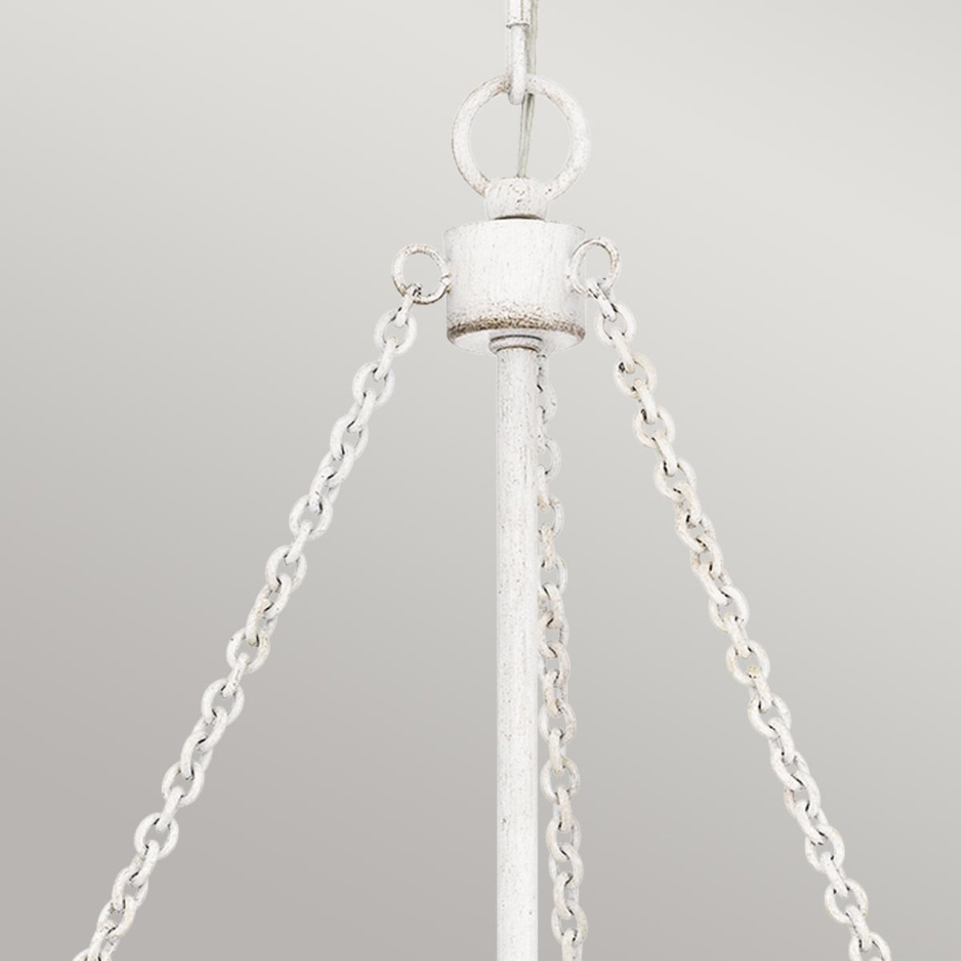 Quoizel - WAYLON Chain-Hung Chandelier, 4xE27/60W/230V, Ø 50.4 cm, Brown/White