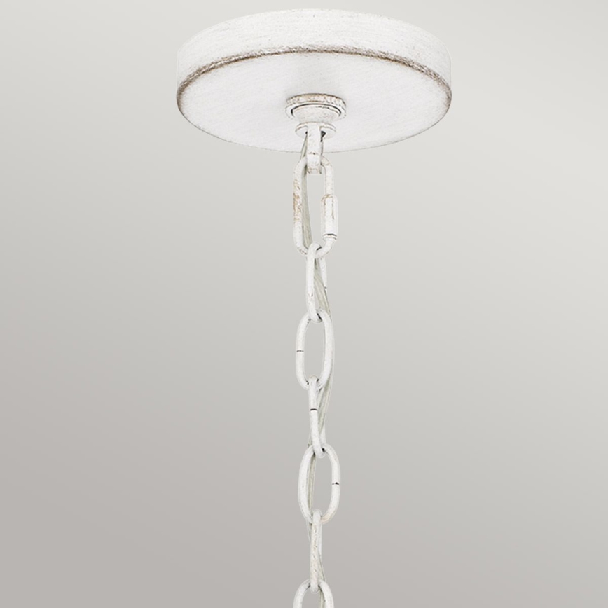 Quoizel - WAYLON Chain-Hung Chandelier, 4xE27/60W/230V, Ø 50.4 cm, Brown/White
