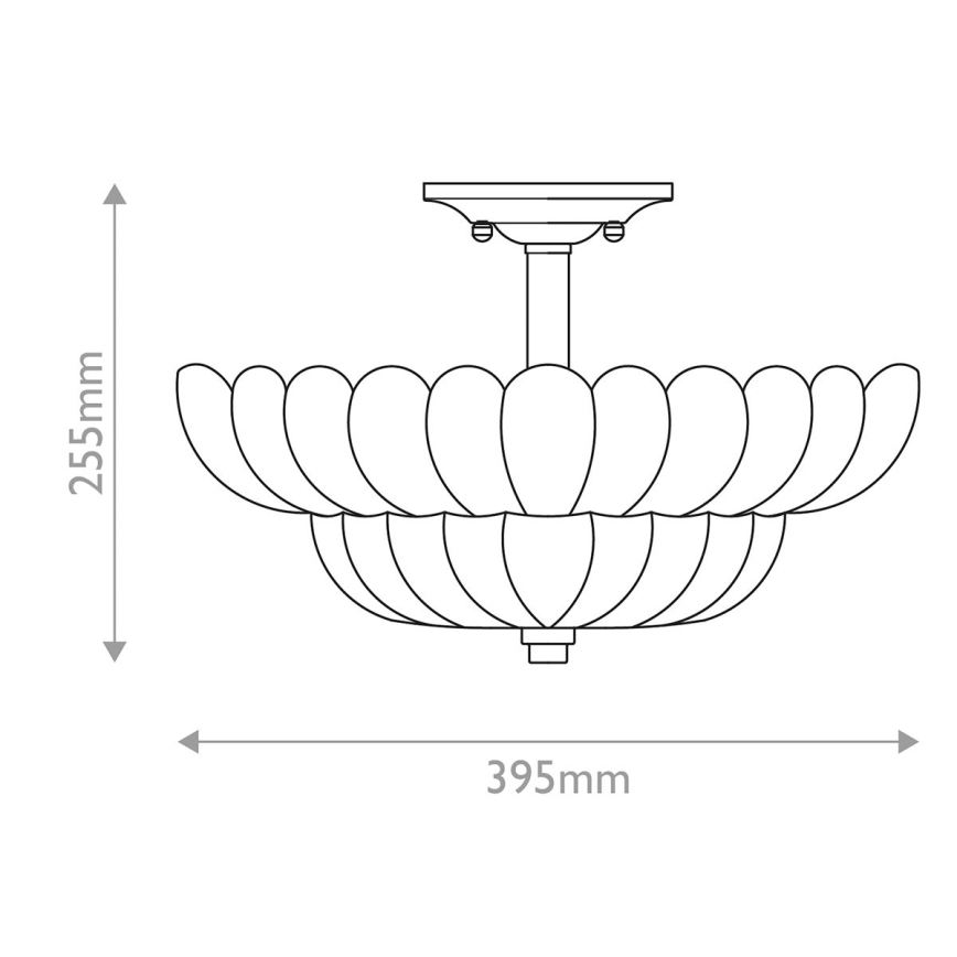 Quoizel - Ceiling light WHITECAP 4xE14/40W/230V d. 39,5 cm