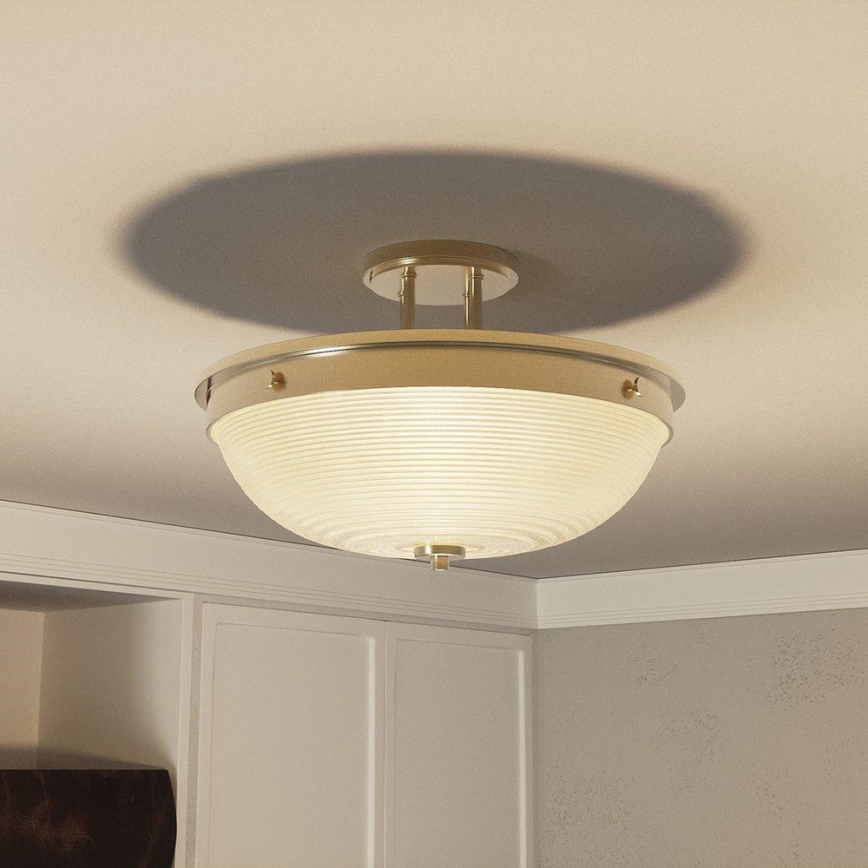 Quoizel - Surface-mounted chandelier MANTLE 2xE27/60W/230V brass