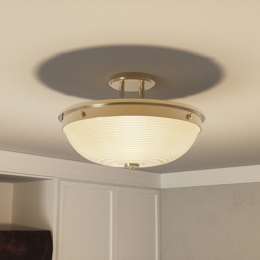 Quoizel - Surface-mounted chandelier MANTLE 2xE27/60W/230V brass