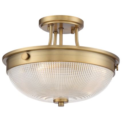Quoizel - Surface-mounted chandelier MANTLE 2xE27/60W/230V brass