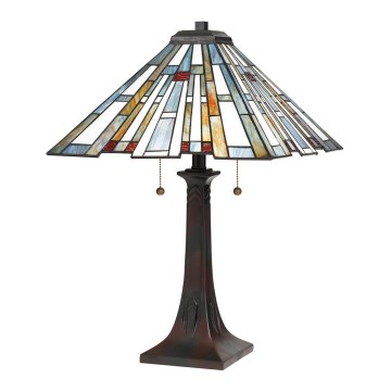 Quoizel - Tiffany MAYBECK Table Lamp 2xE27/60W/230V
