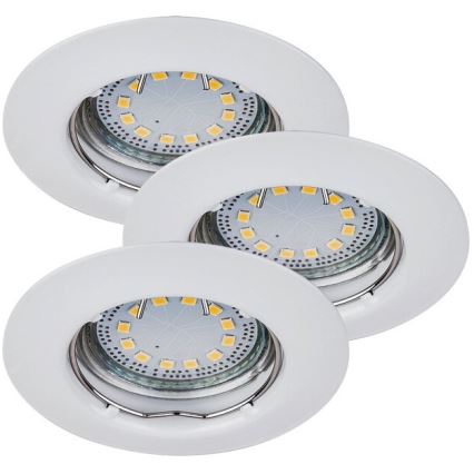 Rabalux - SET 3xLED Recessed light 3xGU10/3W/230V IP40