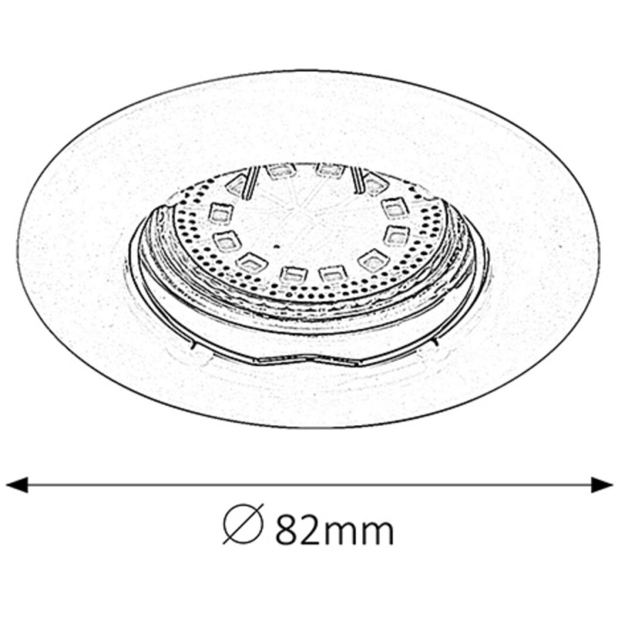 Rabalux - SET 3xLED Recessed light 3xGU10/3W/230V IP40