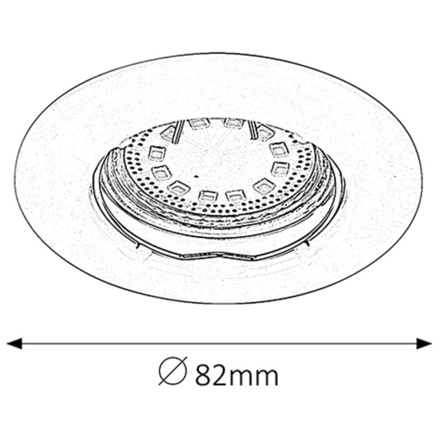 Rabalux - SET 3xLED Bathroom recessed light 3xGU10/3W/230V IP44