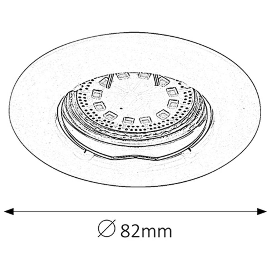 Rabalux - SET 3xLED Recessed light 3xGU10/3W/230V IP40