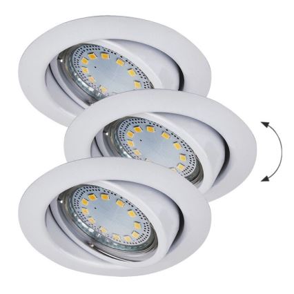 Rabalux - SET 3xLED Recessed light 3xGU10/3W/230V IP40