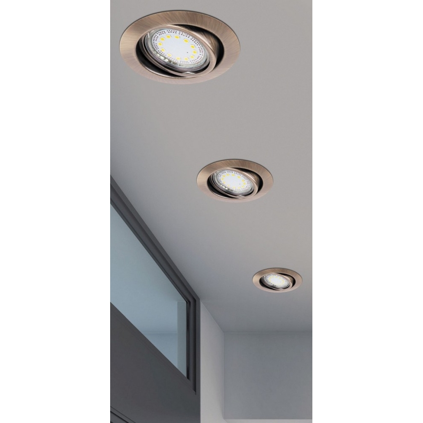 Rabalux - SET 3xLED Recessed Lighting 3xGU10-LED/3W/230V