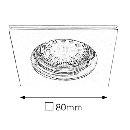 Rabalux - Set of 3 LED bathroom recessed downlights 1xGU10/3W/230V IP44