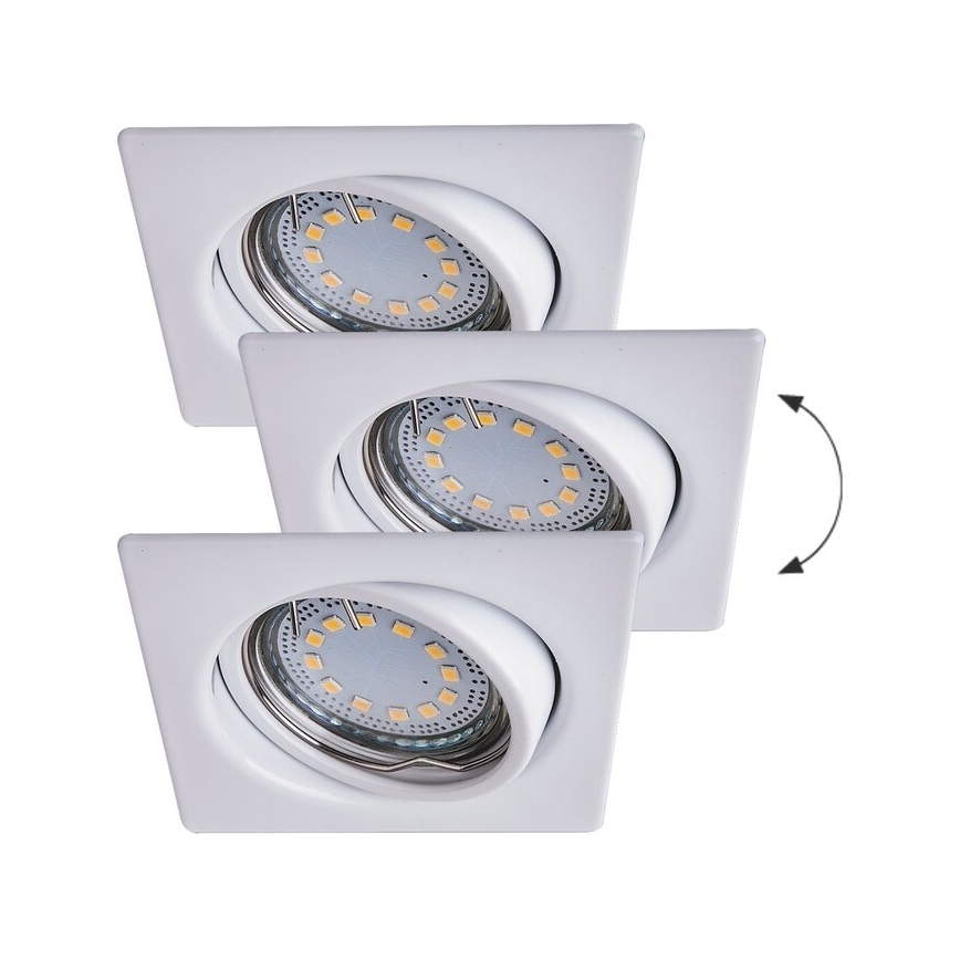 Rabalux - SET 3xLED Recessed light 3xGU10/3W/230V IP40