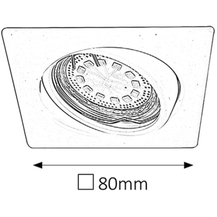 Rabalux - SET 3xLED Recessed light 3xGU10/3W/230V IP40
