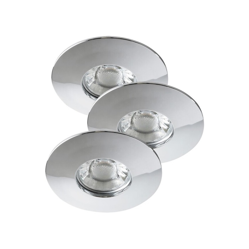 Rabalux - Set of 3 LED Bathroom Recessed Downlights LED/4W/230V IP44