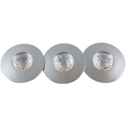 Rabalux - Set of 3 LED Bathroom Recessed Downlights LED/4W/230V IP44