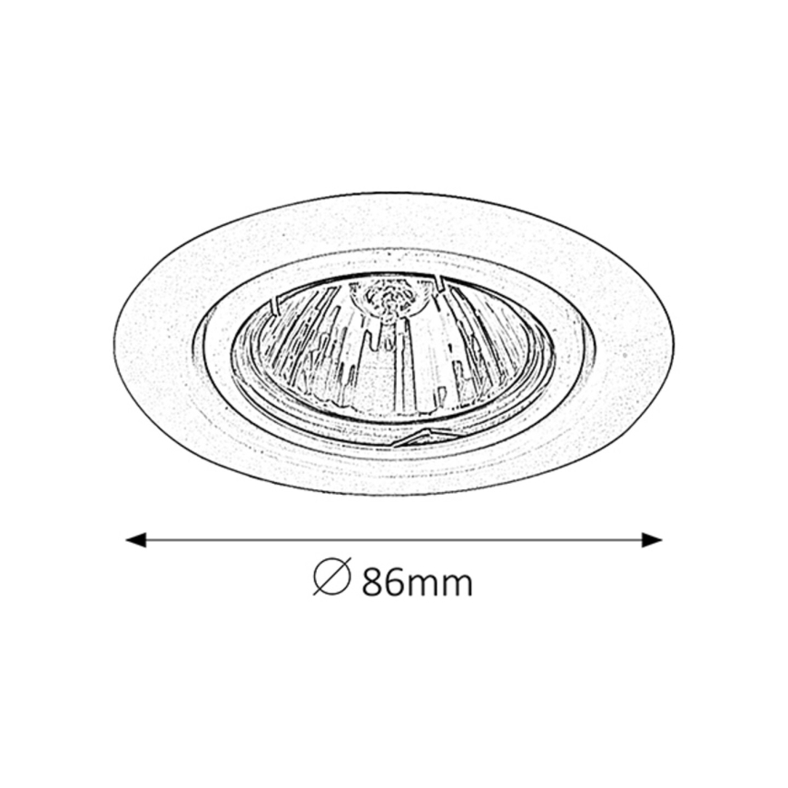 Rabalux - Recessed light 1xGU5,3/50W/12V