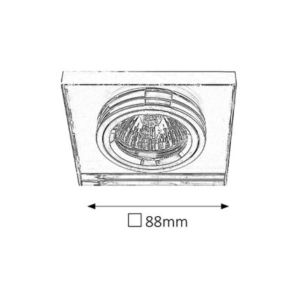 Rabalux - Recessed light 1xGU5,3/50W/12V