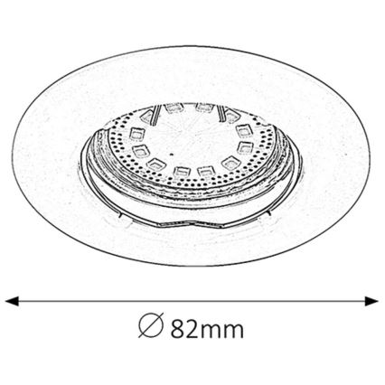Rabalux - SET 3xLED Recessed light 3xGU10/3W/230V IP40